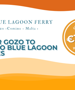 Mgarr GOZO to Comino BLUE LAGOON + CAVES 20% DISCOUNT
